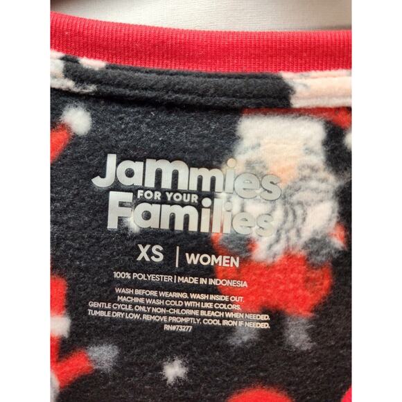 Jammies For Your Familie Pajama Set Womens Size XS Fleece Chirstmas Santa Bundle - Picture 5 of 11